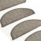 vidaXL - Trapmatten - zelfklevend - 15st - sisal-look - 65x21x4cm - antracietkleur