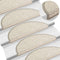 vidaXL - Trapmatten - zelfklevend - 15st - sisal-look - 65x21x4cm - antracietkleur