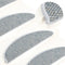 vidaXL - Trapmatten - zelfklevend - 15st - sisal-look - 65x21x4cm - antracietkleur