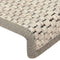 vidaXL - Trapmatten - zelfklevend - 15st - sisal-look - 65x21x4cm - antracietkleur
