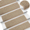 vidaXL - Trapmatten - zelfklevend - 15st - sisal-look - 65x21x4cm - grijs - en - beige