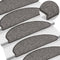 vidaXL - Trapmatten - zelfklevend - 15st - sisal-look - 65x21x4cm - antracietkleur