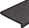 vidaXL - Trapmatten - zelfklevend - 15st - sisal-look - 65x21x4cm - antracietkleur