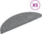 vidaXL - Trapmatten - zelfklevend - 5 - st - 56x17x3 - cm - naaldvilt - lichtgrijs