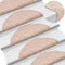 vidaXL - Trapmatten - zelfklevend - 5 - st - 56x17x3 - cm - naaldvilt - bruin
