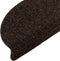 vidaXL - Trapmatten - zelfklevend - 5 - st - 56x17x3 - cm - naaldvilt - bruin