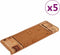 vidaXL - Trapmatten - zelfklevend - 5 - st - 65x21x4 - cm - beige