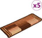 vidaXL - Trapmatten - zelfklevend - 5 - st - 65x21x4 - cm - bruin