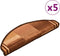 vidaXL - Trapmatten - zelfklevend - 5 - st - 65x21x4 - cm - bruin