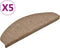 vidaXL - Trapmatten - zelfklevend - 5 - st - 65x21x4 - cm - naaldvilt - crèmekleurig