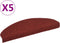 vidaXL - Trapmatten - zelfklevend - 5 - st - 65x21x4 - cm - naaldvilt - rood