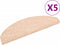 vidaXL - Trapmatten - zelfklevend - 5 - st - 65x21x4 - cm - naaldvilt - bruin
