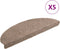 vidaXL - Trapmatten - zelfklevend - 5 - st - 65x21x4 - cm - naaldvilt - crèmekleurig