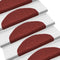 vidaXL - Trapmatten - zelfklevend - 5 - st - 65x21x4 - cm - naaldvilt - rood