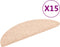 vidaXL - Trapmatten - zelfklevend - 56x17x3 - cm - naaldvilt - bruin - 15 - st