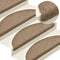vidaXL - Trapmatten - zelfklevend - 56x17x3 - cm - naaldvilt - bruin - 15 - st