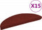 vidaXL - Trapmatten - zelfklevend - 56x17x3 - cm - naaldvilt - rood - 15 - st