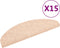 vidaXL - Trapmatten - zelfklevend - 65x21x4 - cm - naaldvilt - bruin - 15 - st