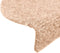 vidaXL - Trapmatten - zelfklevend - 65x21x4 - cm - naaldvilt - bruin - 15 - st