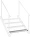 vidaXL - Traptrede - rooster - 100x24x7 - cm - gegalvaniseerd - staal