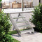 vidaXL - Traptrede - rooster - 60x24x7 - cm - gegalvaniseerd - staal