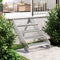 vidaXL - Traptrede - rooster - 70x24x7 - cm - gegalvaniseerd - staal