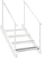 vidaXL - Traptrede - rooster - 80x24x7 - cm - gegalvaniseerd - staal