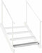vidaXL - Traptrede - rooster - 90x24x7 - cm - gegalvaniseerd - staal