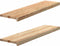 vidaXL - Traptreden - 2 - st - 100x25x2 - cm - onbehandeld - massief - eikenhout