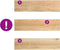 vidaXL - Traptreden - 2 - st - 100x25x2 - cm - onbehandeld - massief - eikenhout