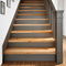 vidaXL - Traptreden - 2 - st - 100x30x2 - cm - massief - eikenhout - lichtbruin
