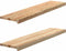 vidaXL - Traptreden - 2 - st - 110x30x2 - cm - onbehandeld - massief - eikenhout