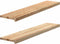 vidaXL - Traptreden - 2 - st - 120x25x2 - cm - onbehandeld - massief - eikenhout