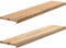 vidaXL - Traptreden - 2 - st - 120x30x2 - cm - onbehandeld - massief - eikenhout