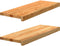 vidaXL - Traptreden - 2 - st - 70x25x2 - cm - massief - eikenhout - lichtbruin