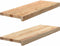 vidaXL - Traptreden - 2 - st - 70x25x2 - cm - onbehandeld - massief - eikenhout