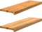 vidaXL - Traptreden - 2 - st - 80x30x2 - cm - massief - eikenhout - lichtbruin