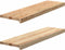 vidaXL - Traptreden - 2 - st - 90x25x2 - cm - onbehandeld - massief - eikenhout