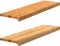 vidaXL - Traptreden - 2 - st - 90x30x2 - cm - massief - eikenhout - lichtbruin