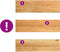 vidaXL - Traptreden - 2 - st - 90x30x2 - cm - massief - eikenhout - lichtbruin