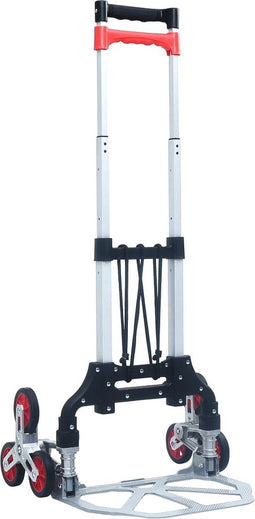 vidaXL - Traptrolley - inklapbaar - 70 - kg - aluminium - zilverkleurig