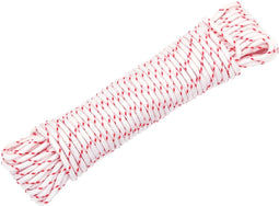 vidaXL - Trekkoord - startkoord - wit - en - rood - Ø3 - mm - 10 - m - nylon