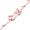 vidaXL - Trekkoord - startkoord - wit - en - rood - Ø3 - mm - 10 - m - nylon