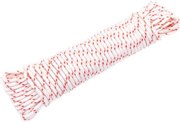 vidaXL - Trekkoord - startkoord - wit - en - rood - Ø5 - mm - 10 - m - nylon