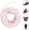 vidaXL - Trekkoord - startkoord - wit - en - rood - Ø5 - mm - 10 - m - nylon