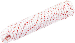 vidaXL - Trekkoord - startkoord - wit - en - rood - Ø6 - mm - 10 - m - nylon