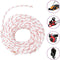 vidaXL - Trekkoord - startkoord - wit - en - rood - Ø6 - mm - 10 - m - nylon
