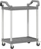 vidaXL - Trolley - 2-laags - 81x41x92 - cm - aluminium - grijs