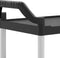 vidaXL - Trolley - 2-laags - 81x41x92 - cm - aluminium - zwart