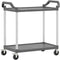vidaXL - Trolley - 2-laags - 99x50x97 - cm - aluminium - grijs